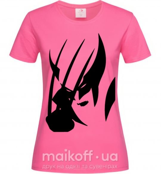 Жіноча футболка Росомаха Яскраво-рожевий фото