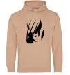 Чоловіча толстовка (худі) Росомаха Пісочний Чоловіча толстовка (худі) Росомаха Пісочний фото