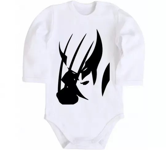 Детский боди Росомаха Белый фото