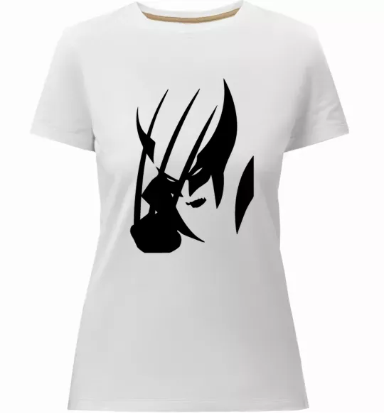 Женская премиум футболка Росомаха Белый фото