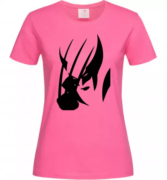 Жіноча футболка Росомаха Яскраво-рожевий фото