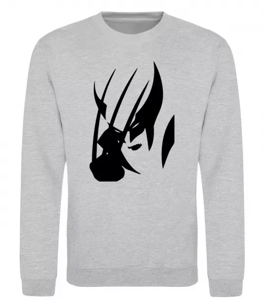 Свитшот Росомаха Серый меланж фото