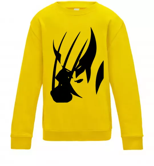 Детский Свитшот Росомаха Солнечно желтый фото