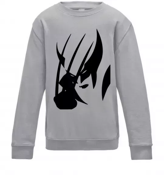 Детский Свитшот Росомаха Серый меланж фото