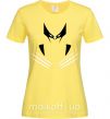 Женская футболка Росомаха когти Лимонный фото