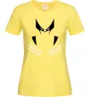 Женская футболка Росомаха кігті Лимонный Женская футболка Росомаха кігті Лимонный фото