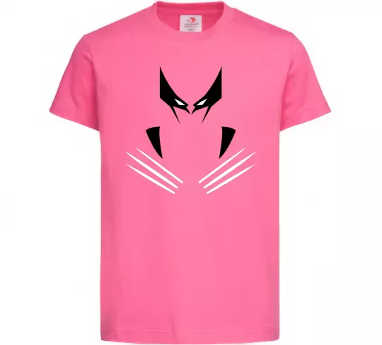 Дитяча футболка Росомаха кігті Яскраво-рожевий фото
