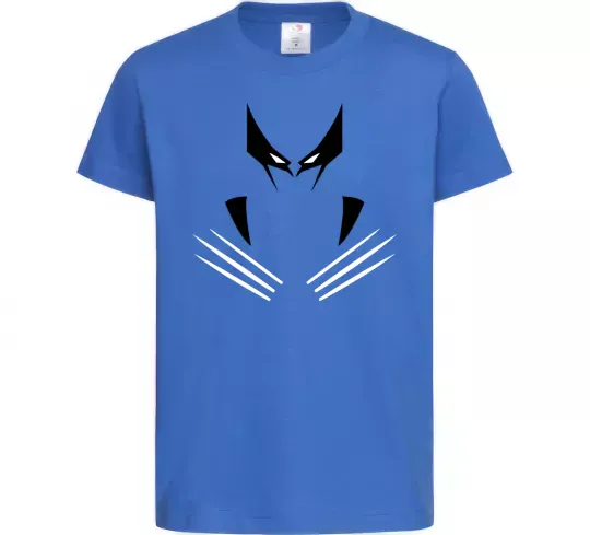 Дитяча футболка Росомаха кігті Яскраво-синій фото