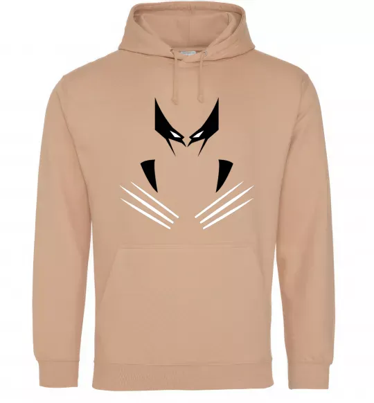 Чоловіча толстовка (худі) Росомаха кігті Пісочний фото