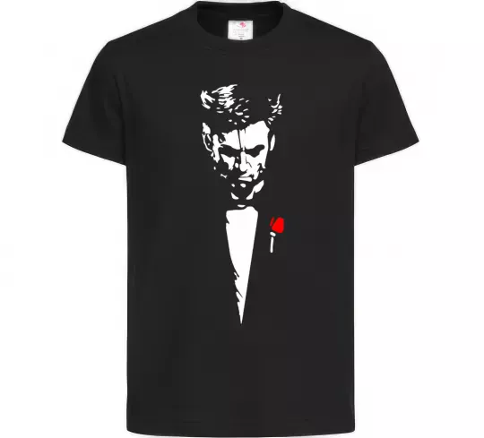 Дитяча футболка Хью Джекман Чорний фото