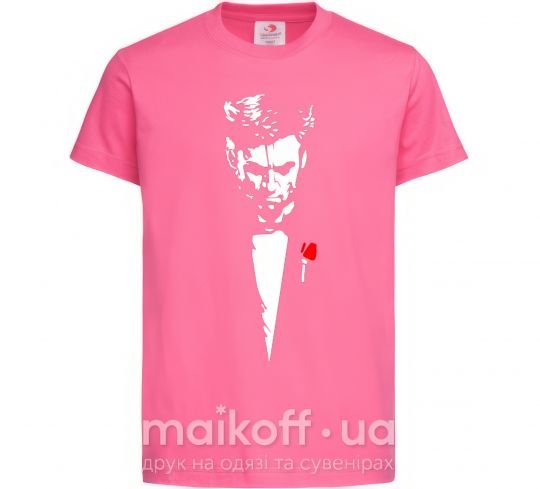 Детская футболка Хью Джекман Ярко-розовый фото