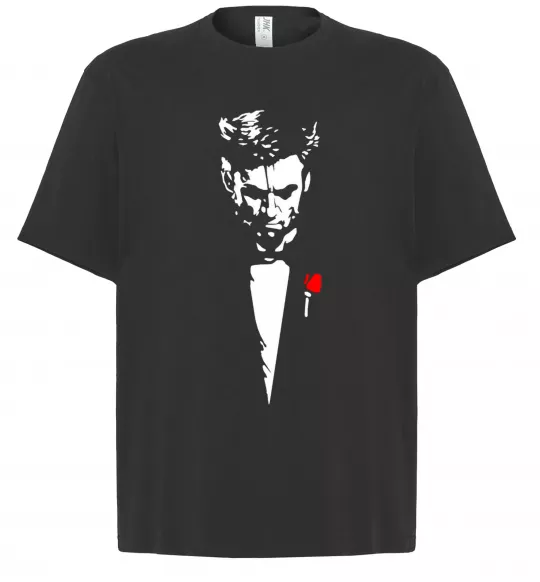 Футболка Оверсайз Хью Джекман Черный фото