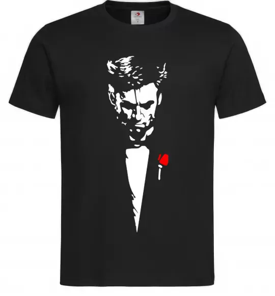 Мужская футболка Хью Джекман Черный фото