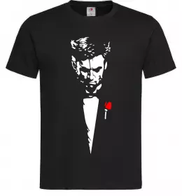 Мужская футболка Хью Джекман Черный фото