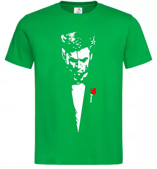 Мужская футболка Хью Джекман Зеленый фото