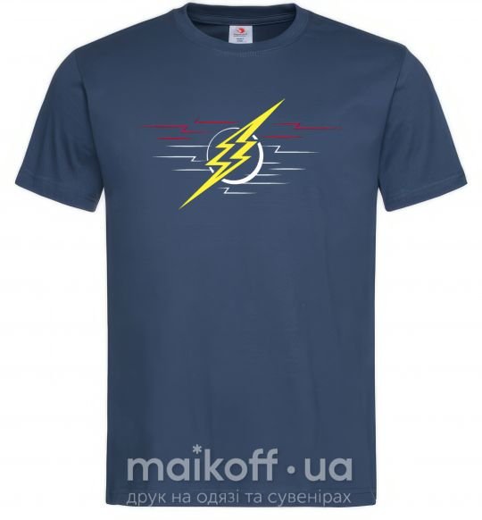 Мужская футболка Flash logo lights Темно-синий фото