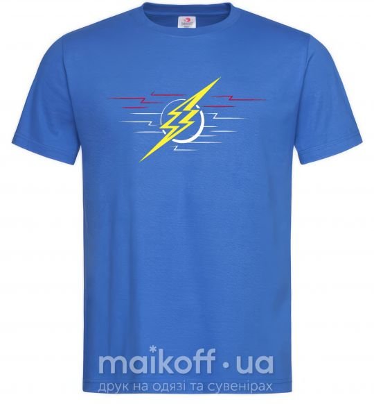 Мужская футболка Flash logo lights Ярко-синий фото