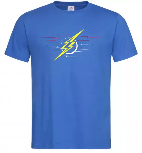 Чоловіча футболка Flash logo lights Яскраво-синій фото