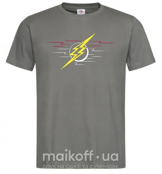 Чоловіча футболка Flash logo lights Графіт фото