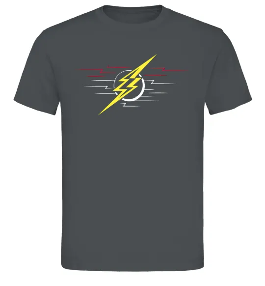 Чоловіча футболка Flash logo lights Графіт фото