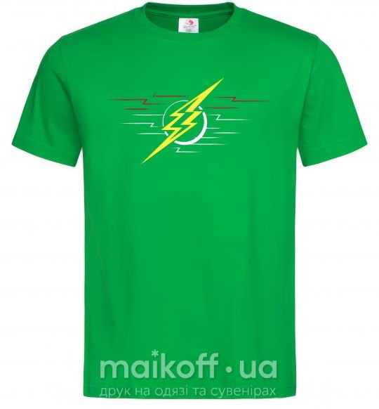 Мужская футболка Flash logo lights Зеленый фото