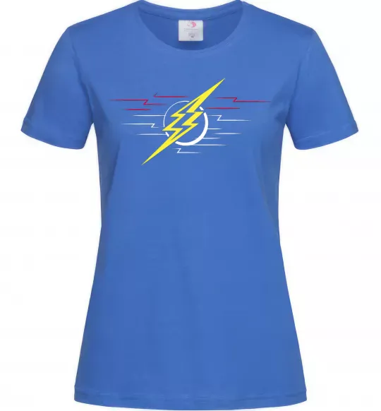 Женская футболка Flash logo lights Ярко-синий фото