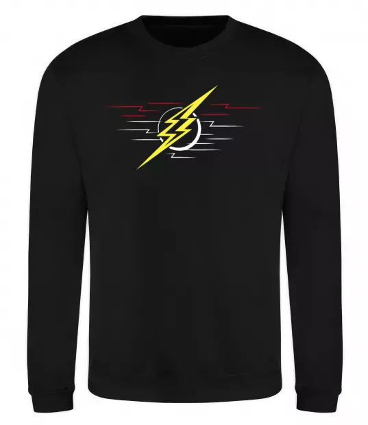 Свитшот Flash logo lights Черный фото