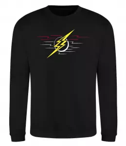 Свитшот Flash logo lights Черный фото