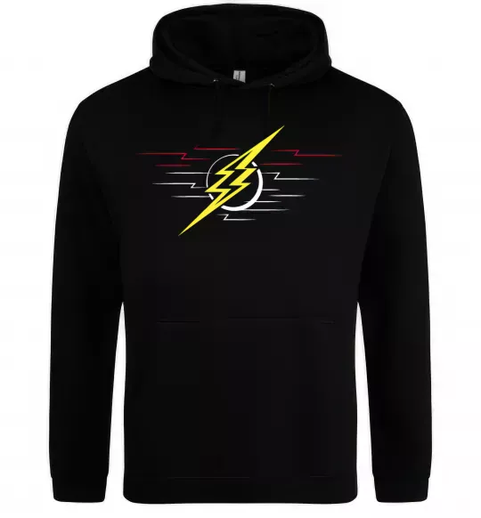 Женская толстовка (худи) Flash logo lights Черный фото