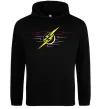 Женская толстовка (худи) Flash logo lights Черный фото