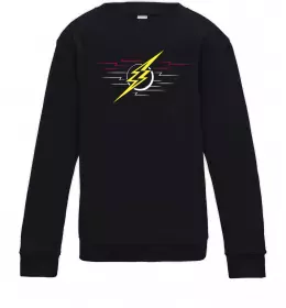 Детский Свитшот Flash minimal Серый меланж фото