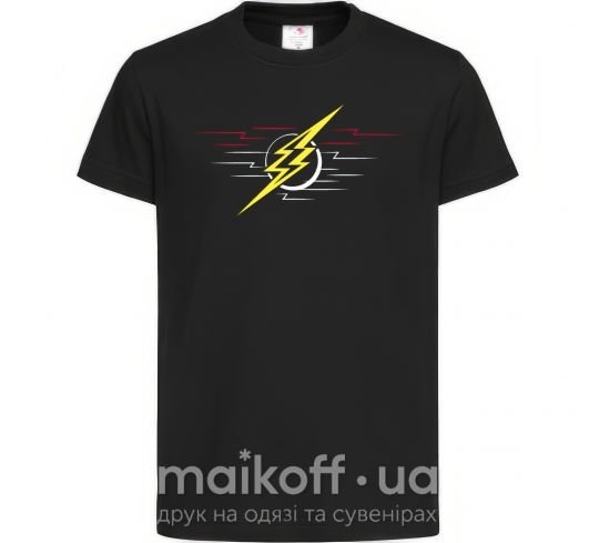 Дитяча футболка Flash logo lights Чорний фото