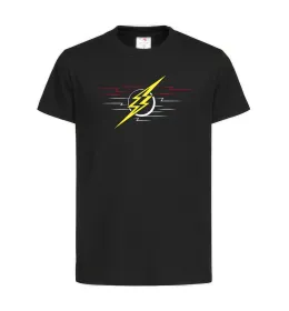Детская футболка Flash logo lights Черный фото