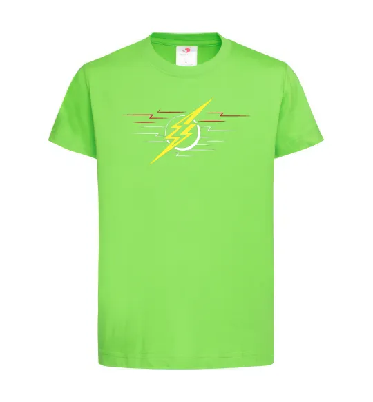 Дитяча футболка Flash logo lights Лаймовий фото