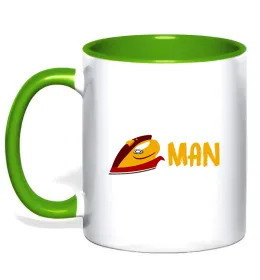 Чашка с цветной ручкой Ironman logo Лаймовый фото