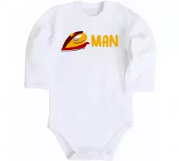 Детский боди Iron man costume Белый фото