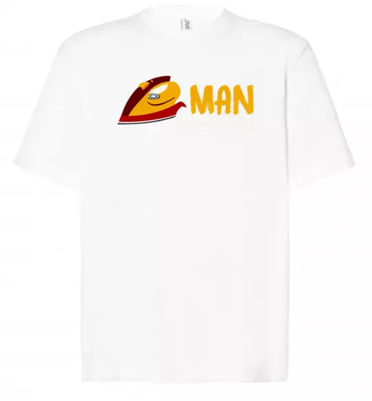 Футболка Оверсайз Людина праска Белый фото