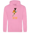Мужская толстовка (худи) AC DC rock Розовый фото