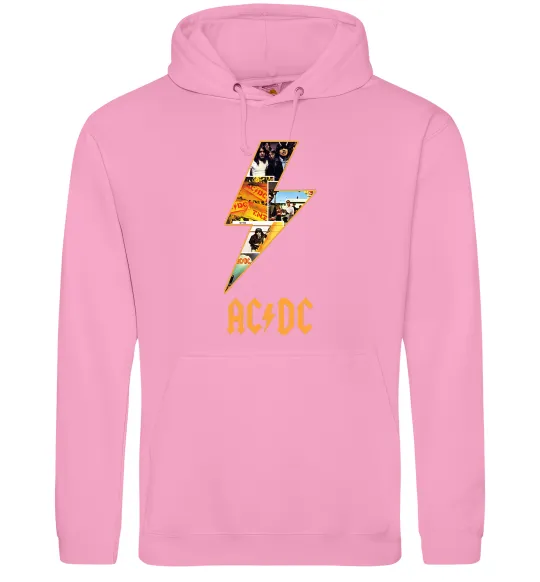 Жіноча толстовка (худі) AC DC rock Рожевий фото