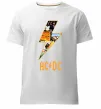 Чоловіча преміум футболка AC DC rock Білий фото