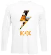 Лонгслив AC DC rock Белый фото