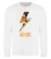 Світшот AC DC rock Білий фото