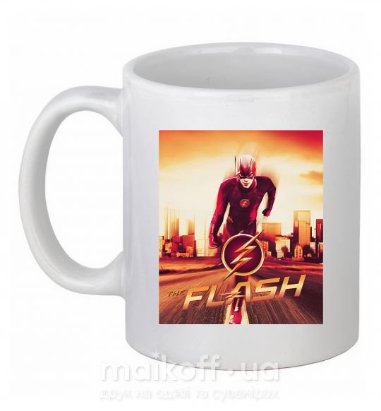 Чашка керамічна The Flash Білий фото
