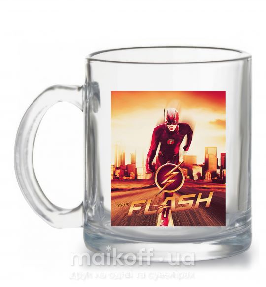 Чашка стеклянная The Flash Прозрачный фото