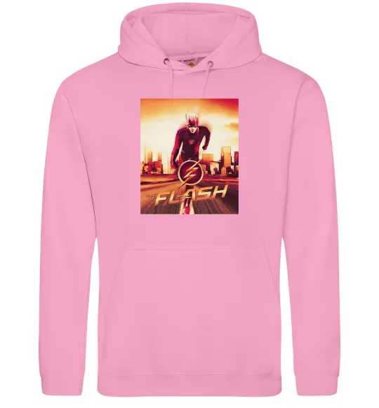 Женская толстовка (худи) The Flash Розовый фото