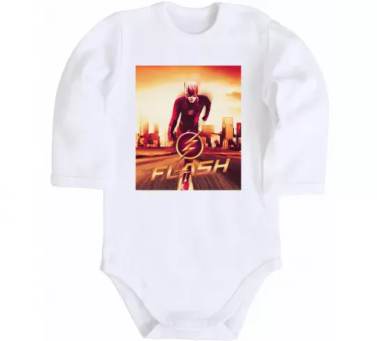 Детский боди The Flash Белый фото