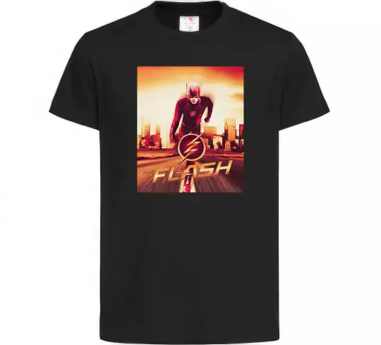 Детская футболка The Flash Черный фото
