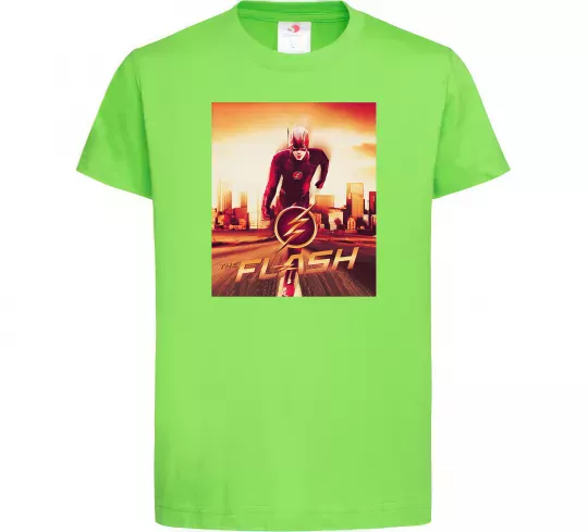 Детская футболка The Flash Лаймовый фото