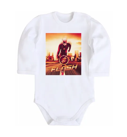 Детский боди The Flash Белый фото