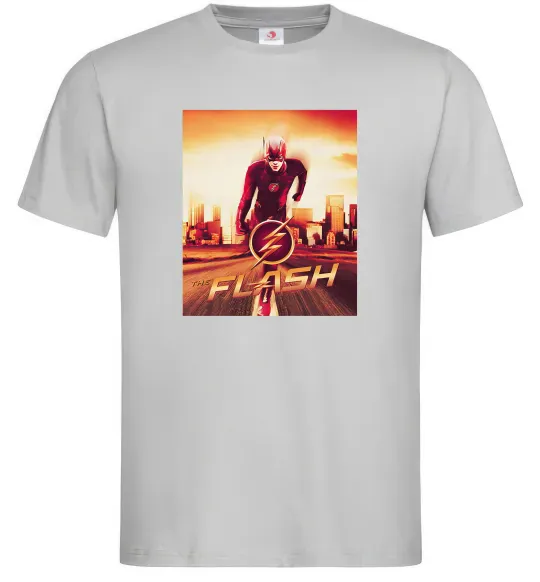 Чоловіча футболка The Flash Сірий фото